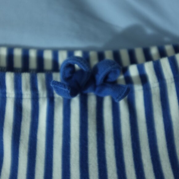 COPY - Gymboree Girl's Blue and white Striped Skirt Skort 100% cotton Size 6 - Picture 2 of 4